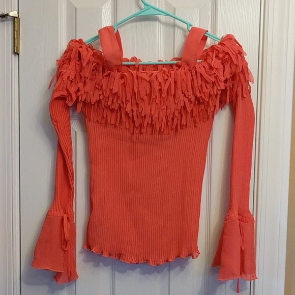 EUC CARRIE ALLEN OFF THE SHOULDER TOP SIZE LARGE - Picture 6 of 8